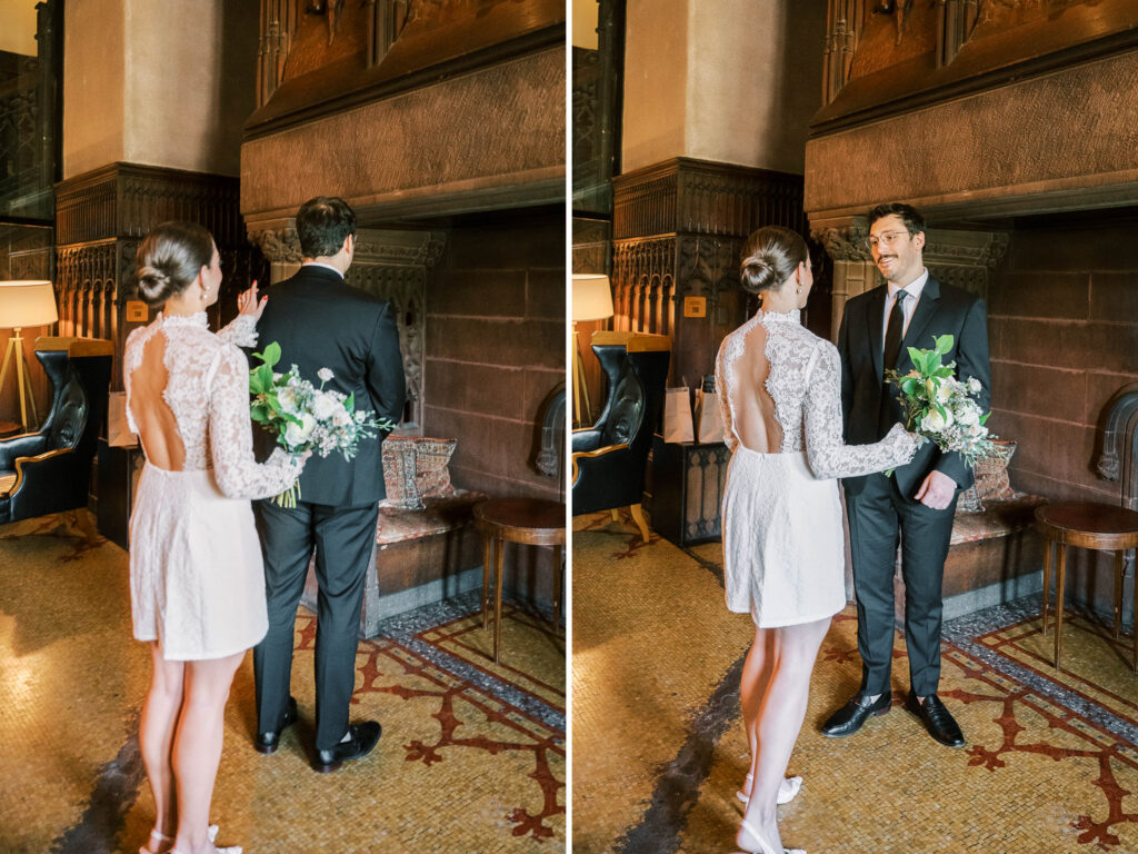 Chicago Athletic Association elopement first look