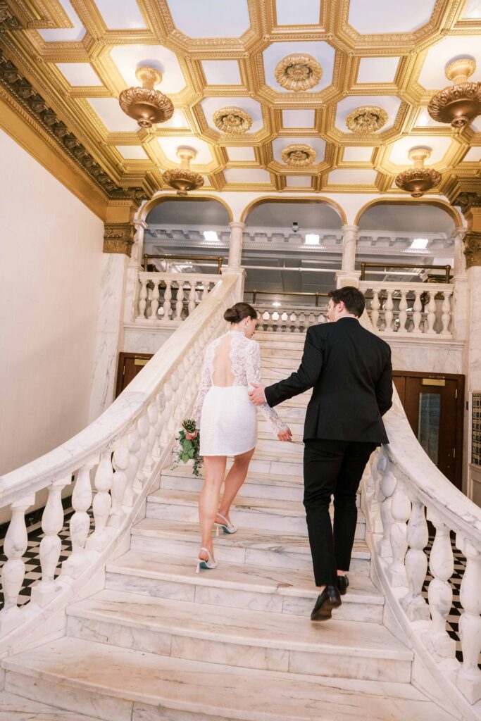 couples portraits wedding photography at the Chicago Athletic Association Hotel