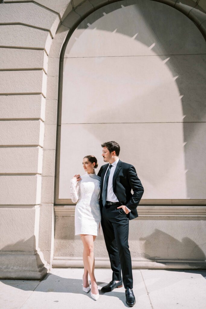 wedding portraits at The Art Institute of Chicago