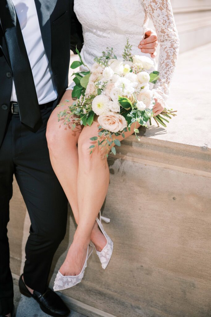 fun wedding portrait ideas, bride and groom