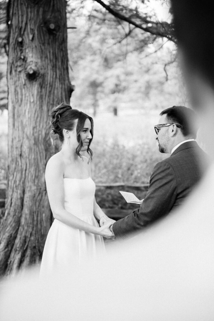 Chicago park elopement with family photographed by Danielle Heinson Photography
