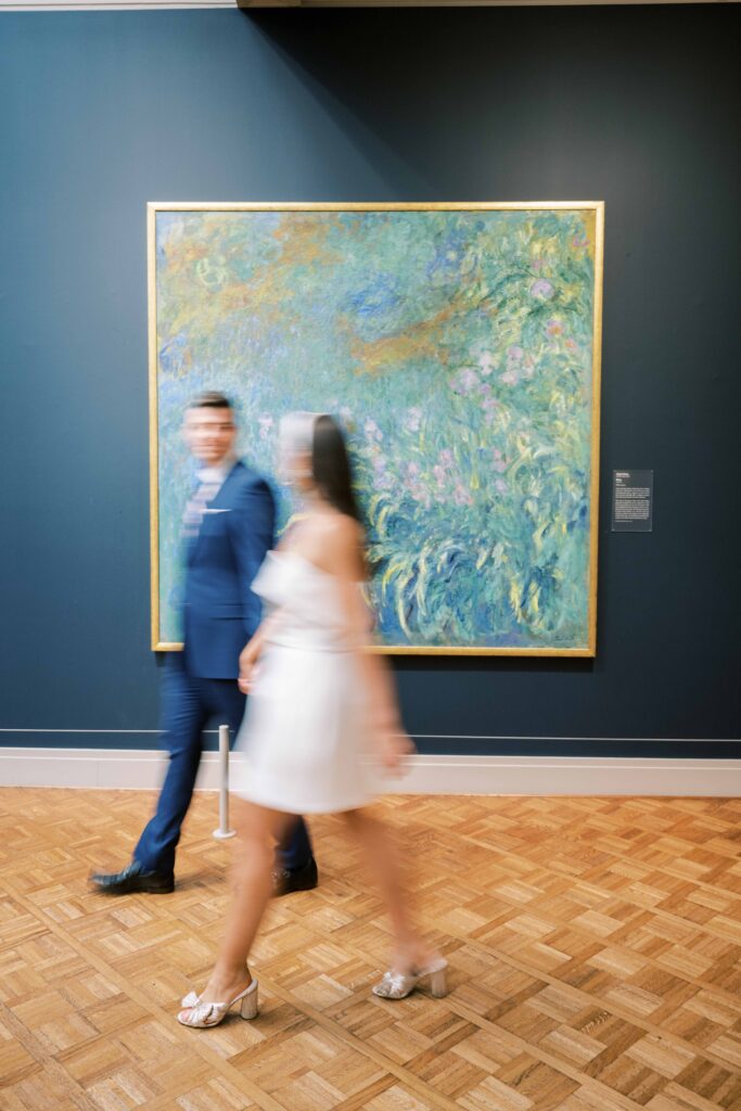 motion blur wedding portraits