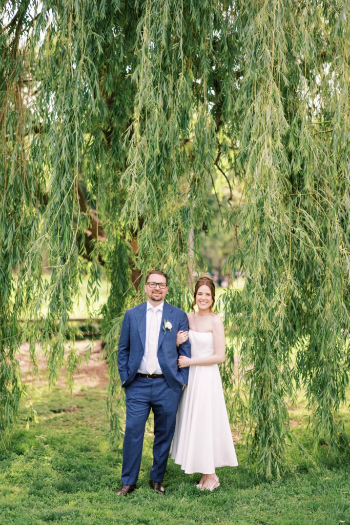 weeping willow elopement/wedding ceremony