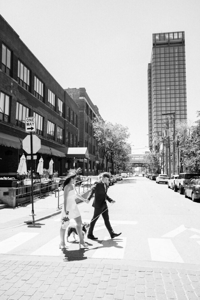 couples portraits in Fulton Market District Chicago