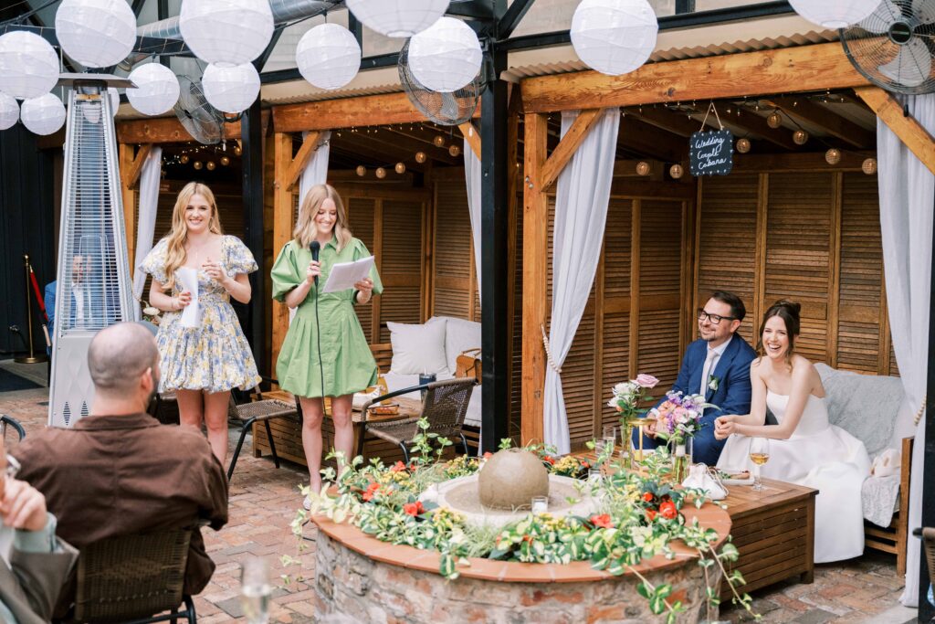 wedding toasts by bride's sisters