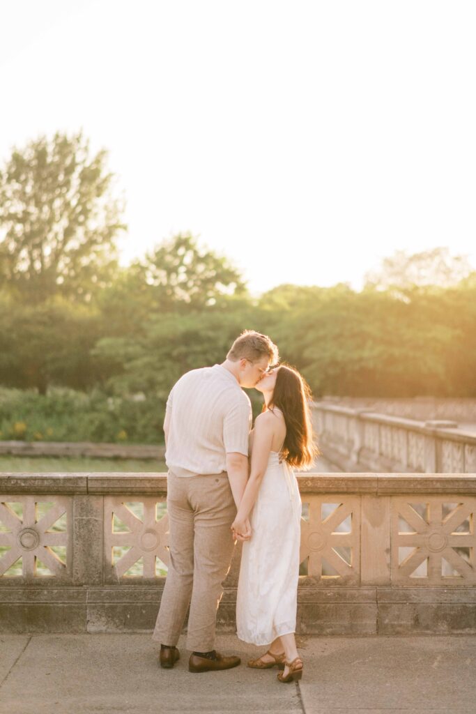 Chicago garden engagement photos