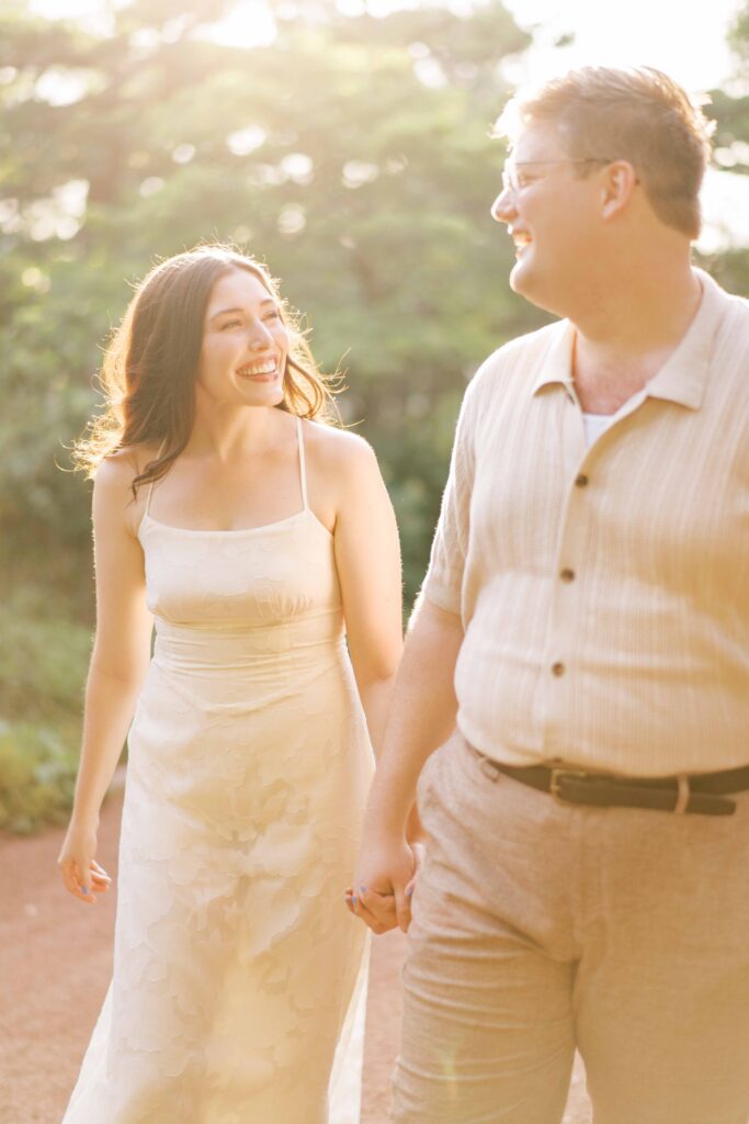 Chicago garden engagement photos