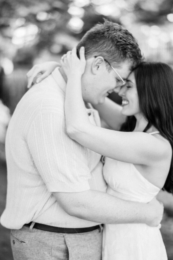 Chicago garden engagement photos