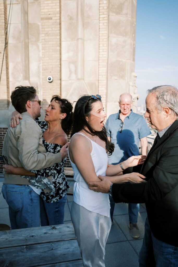 sweet marriage proposal reactions; family reactions after marriage proposal