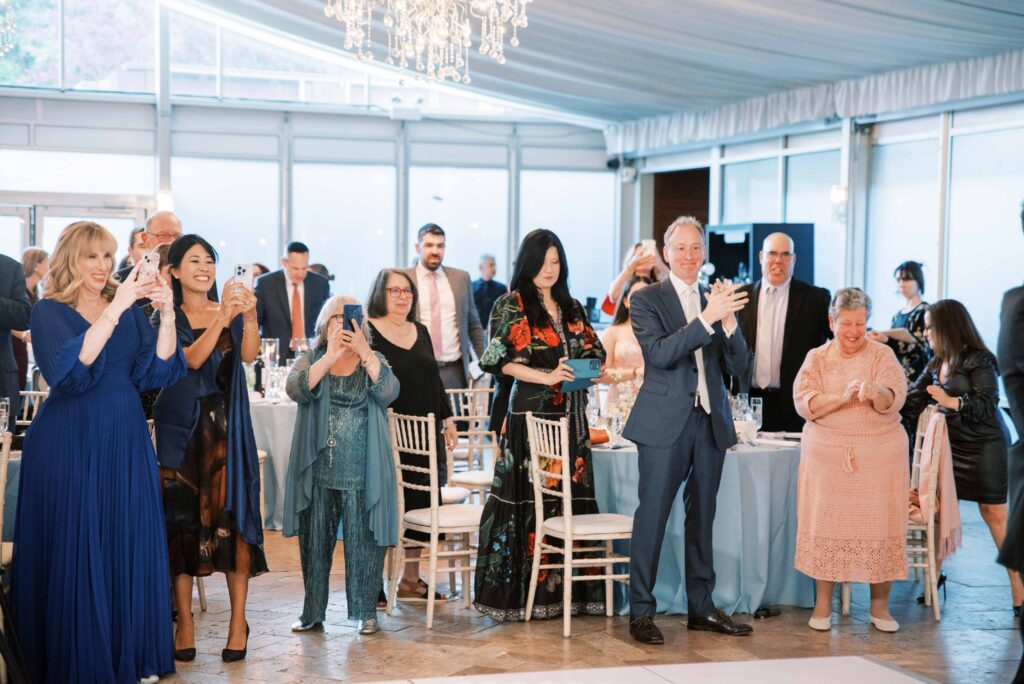 newlywed wedding entrance 