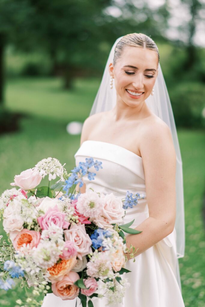 Elawa Farm wedding; summer floral bridal bouquet ideas
