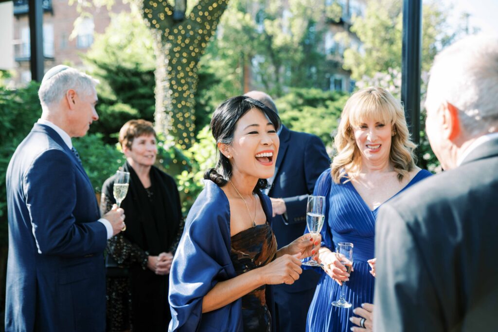 cocktail hour at Galleria Marchetti Pavilion