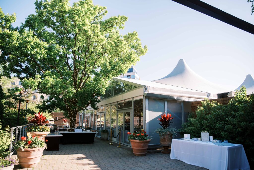 spring wedding at the Galleria Marchetti Pavilion Chicago