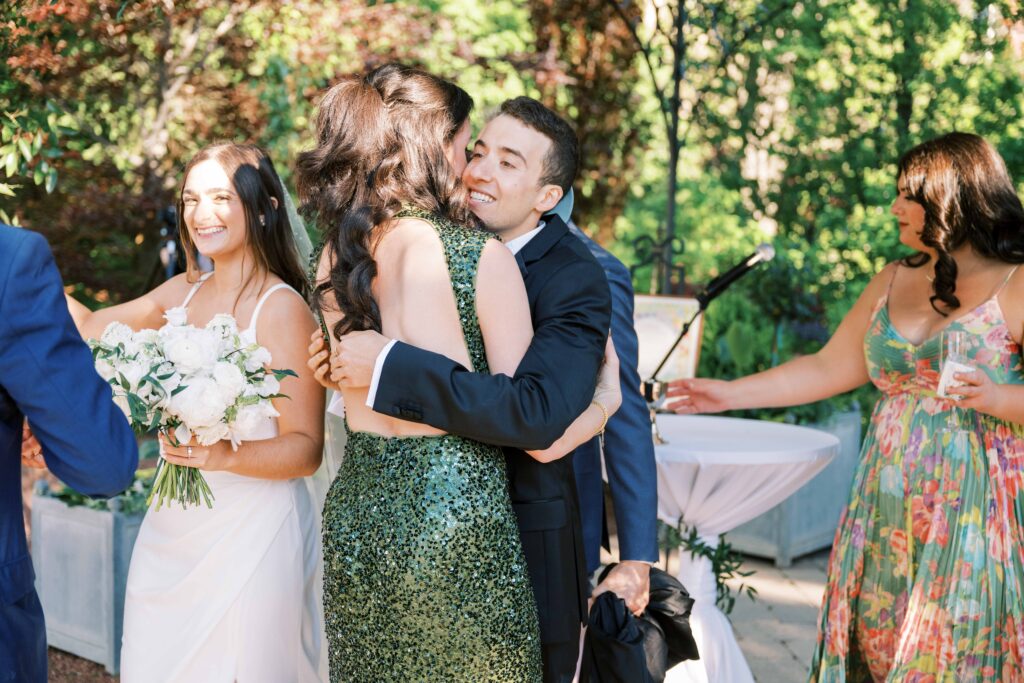 cocktail wedding reception at Galleria Marchetti