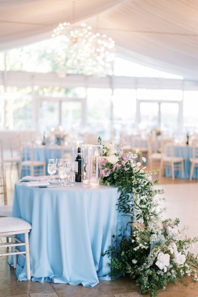how to style a blank canvas wedding venue
