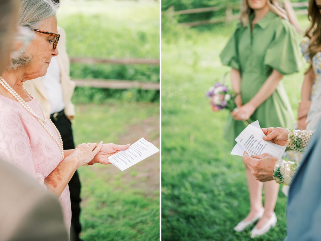 wedding ceremony readings; elopement ideas