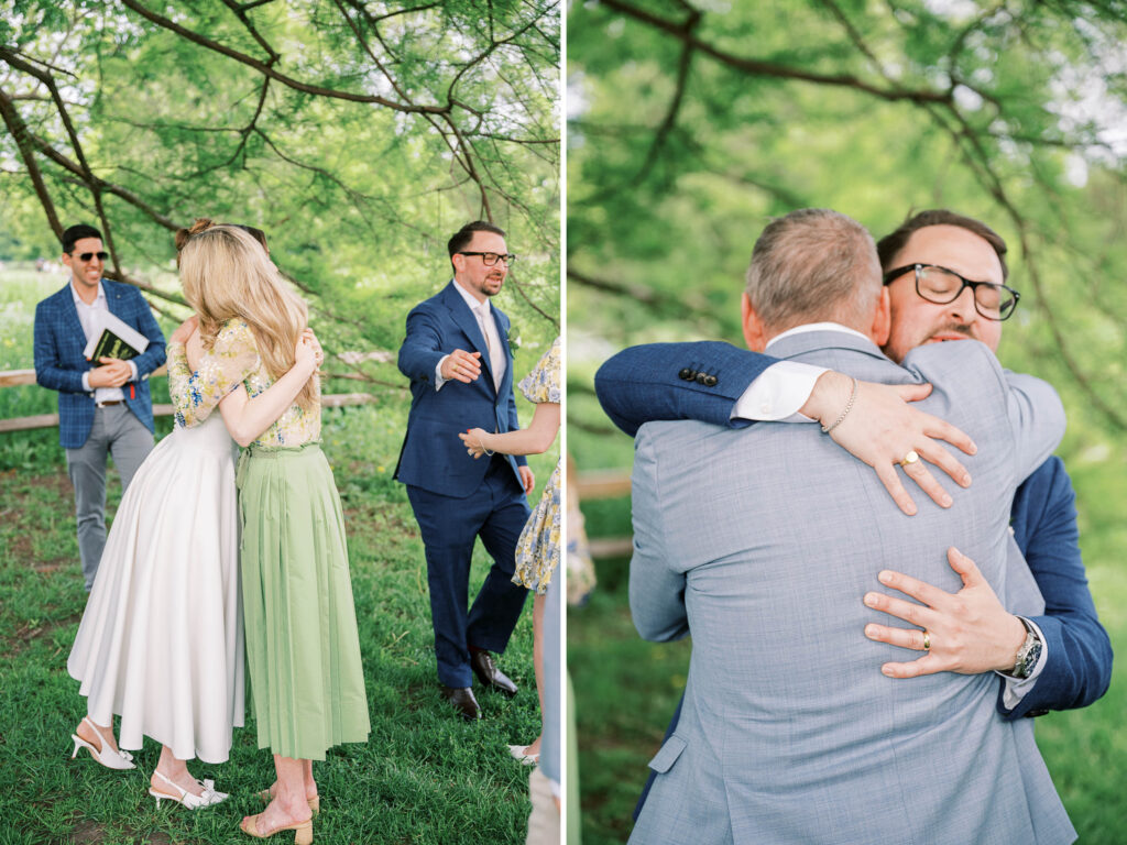 Chicago park elopement with family