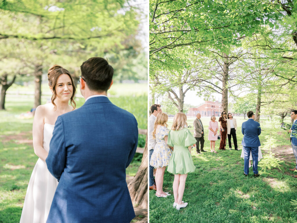 wedding ceremony photos up close couple shots
