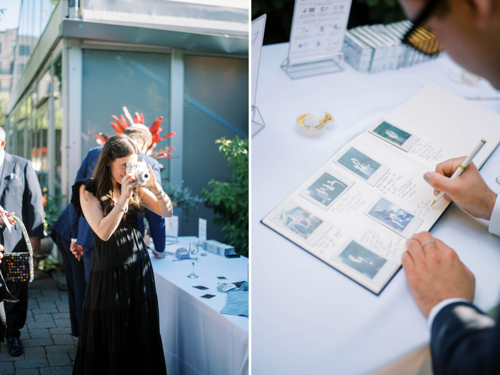 Instax for wedding guest book