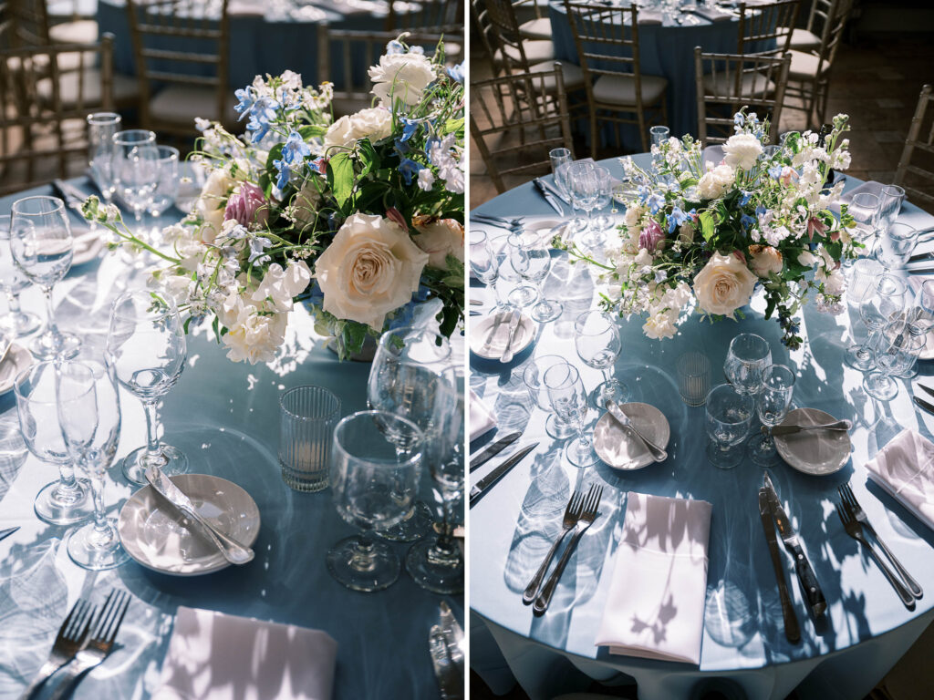 pastel purple and blue for spring wedding