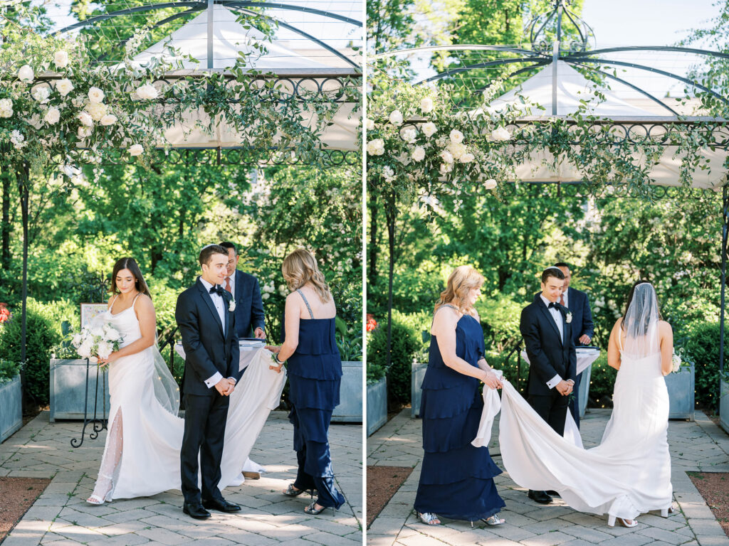 Jewish wedding traditions; Jewish Chuppah floral design; outdoor wedding