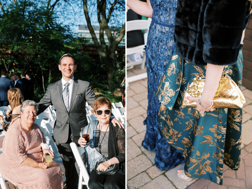 cocktail hour at Galleria Marchetti Pavilion