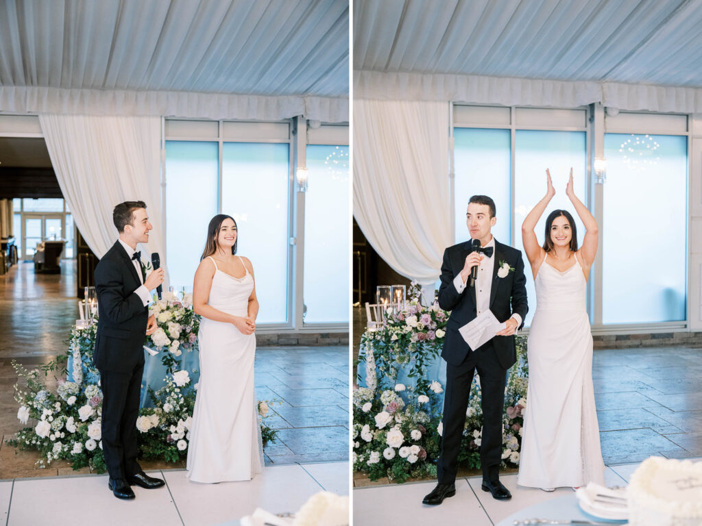 newlywed wedding entrance 