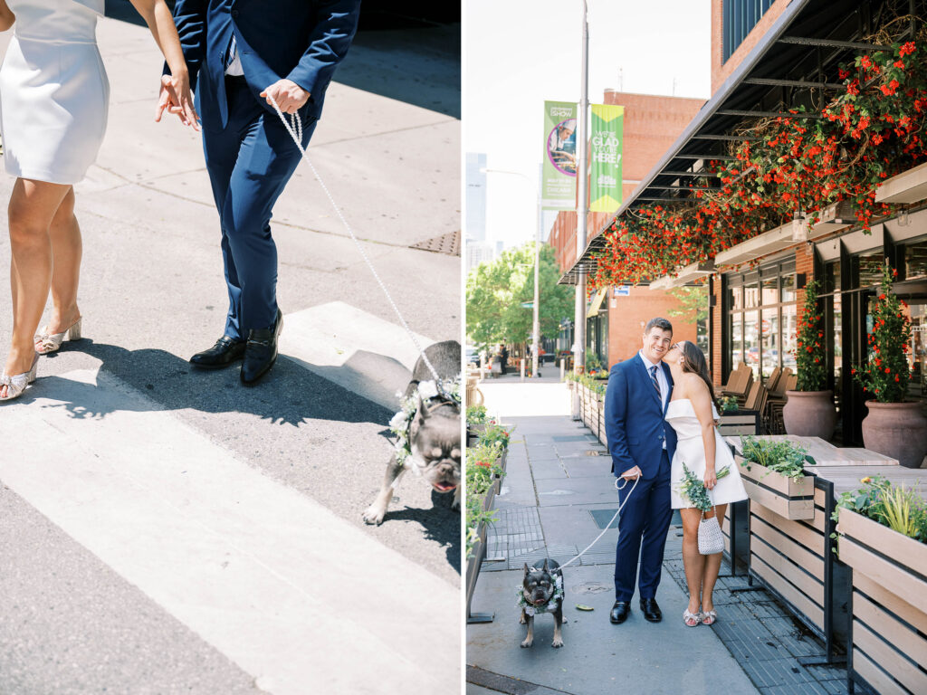 couples portraits in Fulton Market District Chicago