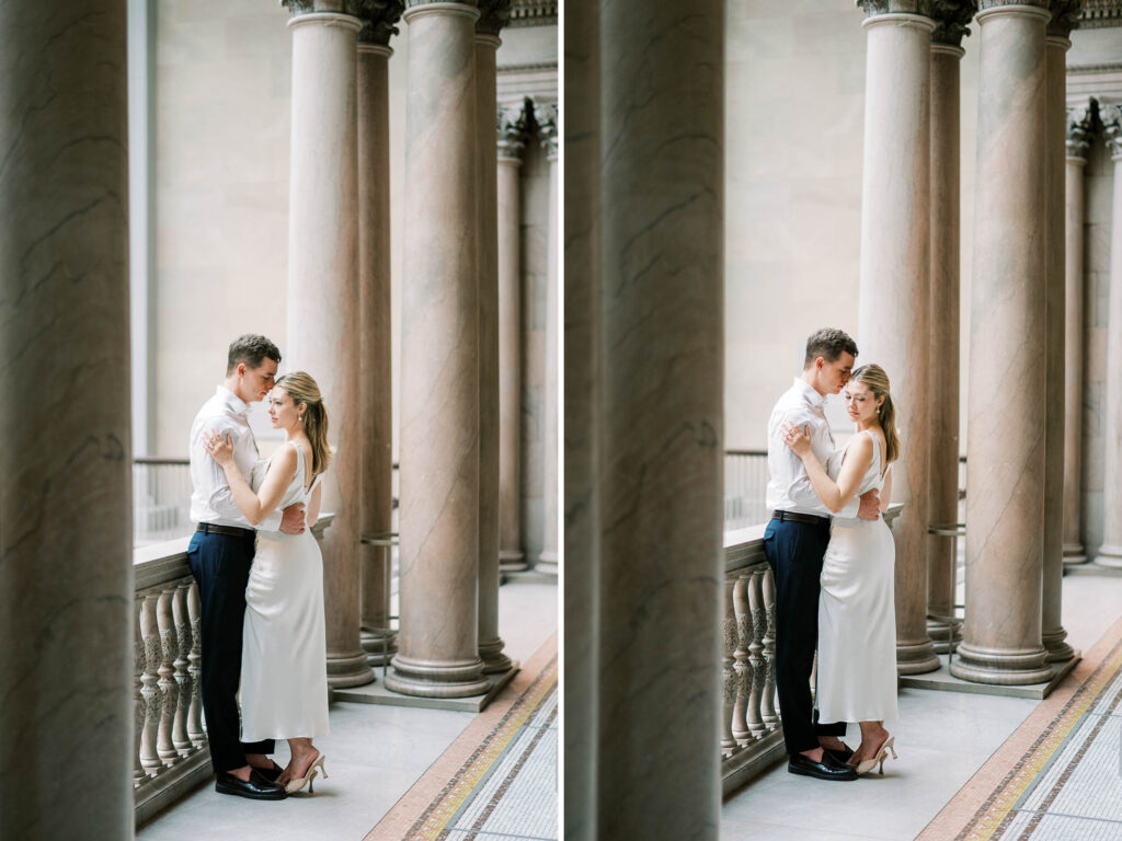 editorial engagement photography session at the Art Institute of Chicago