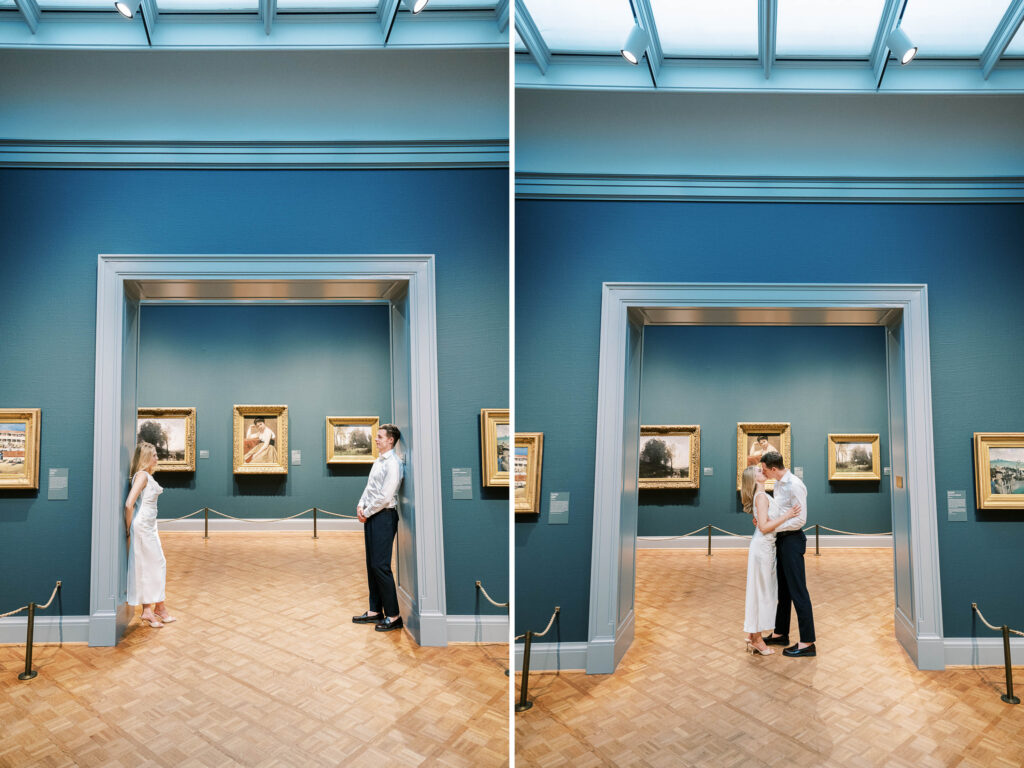 engagement photography sessions at the Art Institute of Chicago with Danielle Heinson