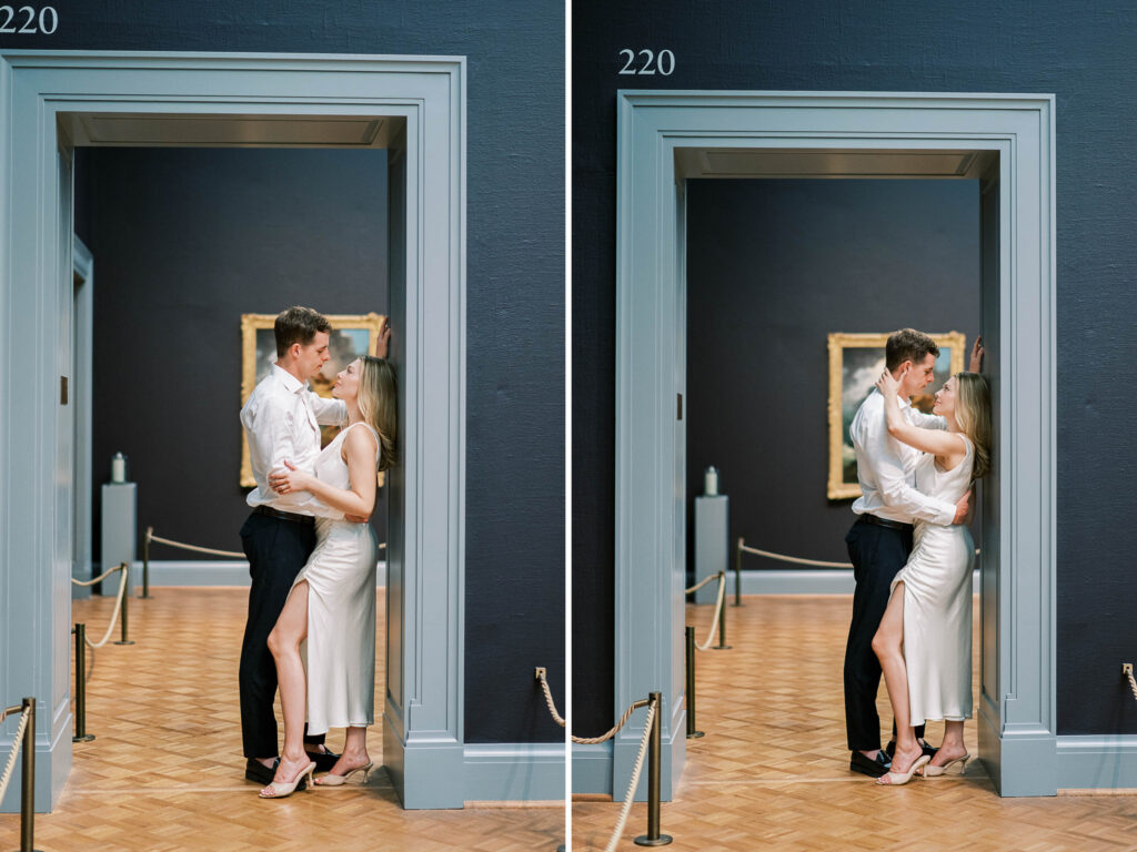 engagement photography sessions at the Art Institute of Chicago with Danielle Heinson