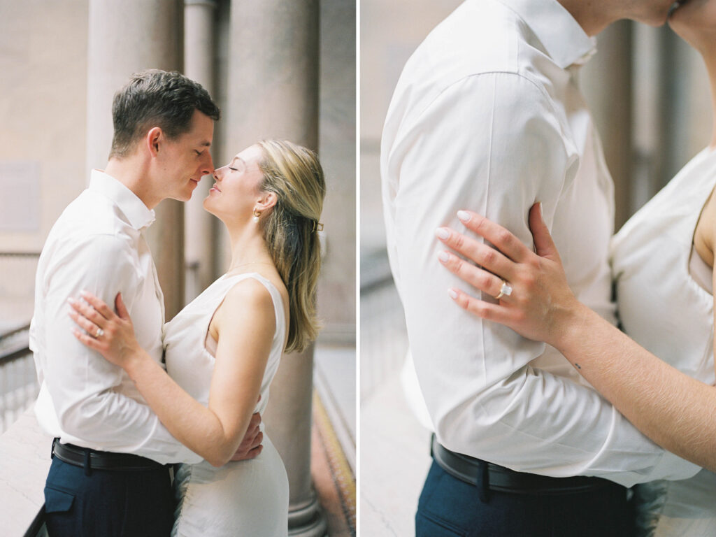 editorial engagement photography session at the Art Institute of Chicago