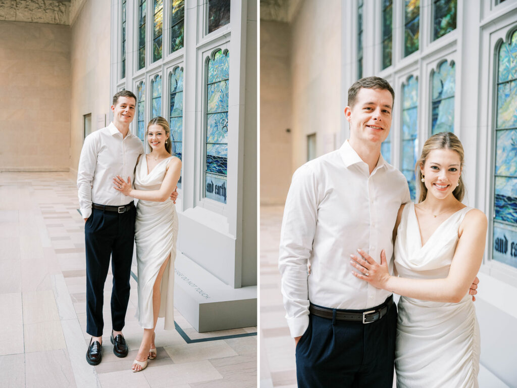 editorial engagement photography session at the Art Institute of Chicago