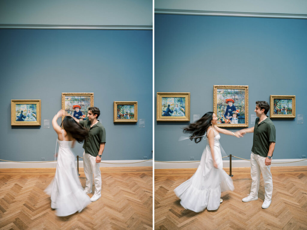 motion blur fine art film photography at the Art Museum of Chicago