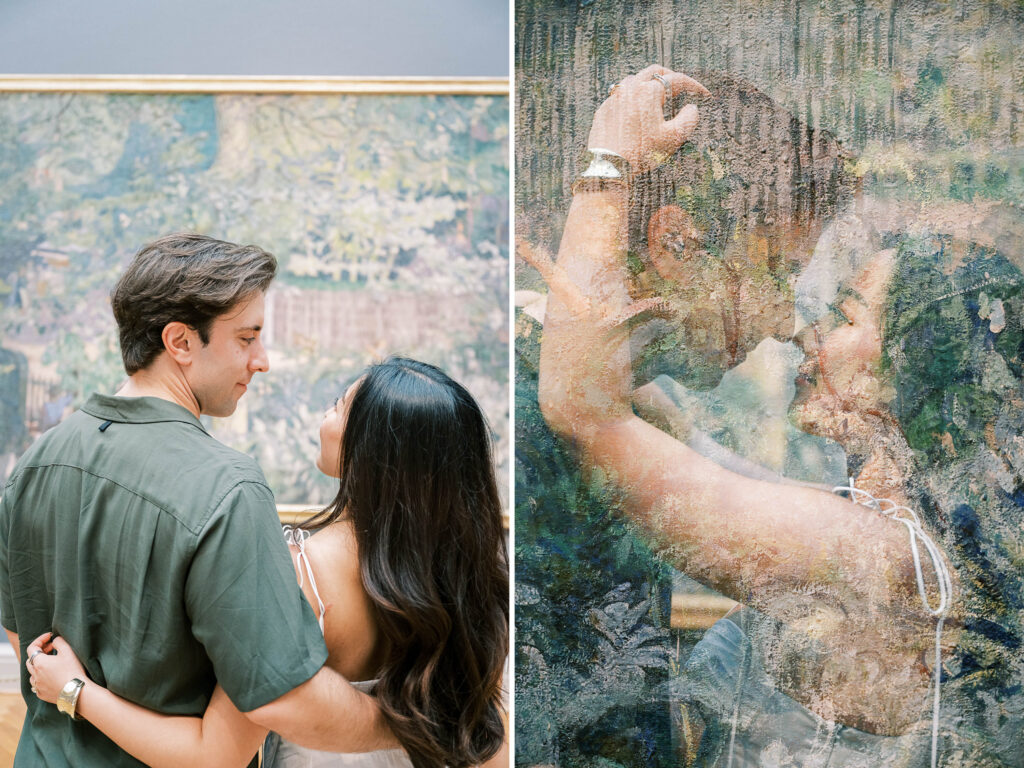 luxury Chicago proposal photography at the Art Museum of Chicago