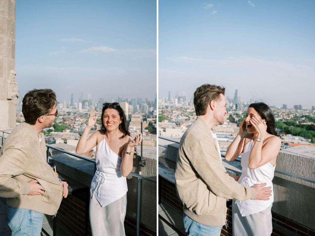 Chicago rooftop proposal at The Robey