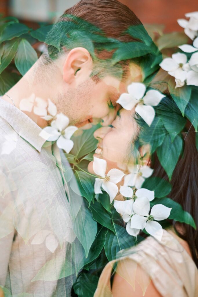 floral overlay; how to do a photo overlay