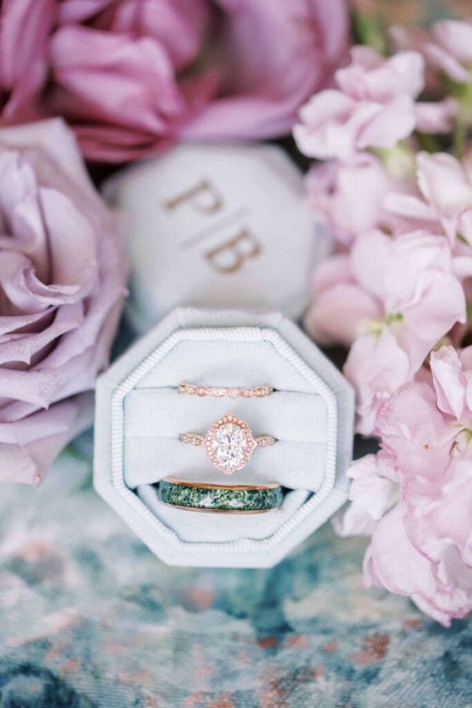 matching wedding ring and groom's wedding band styles