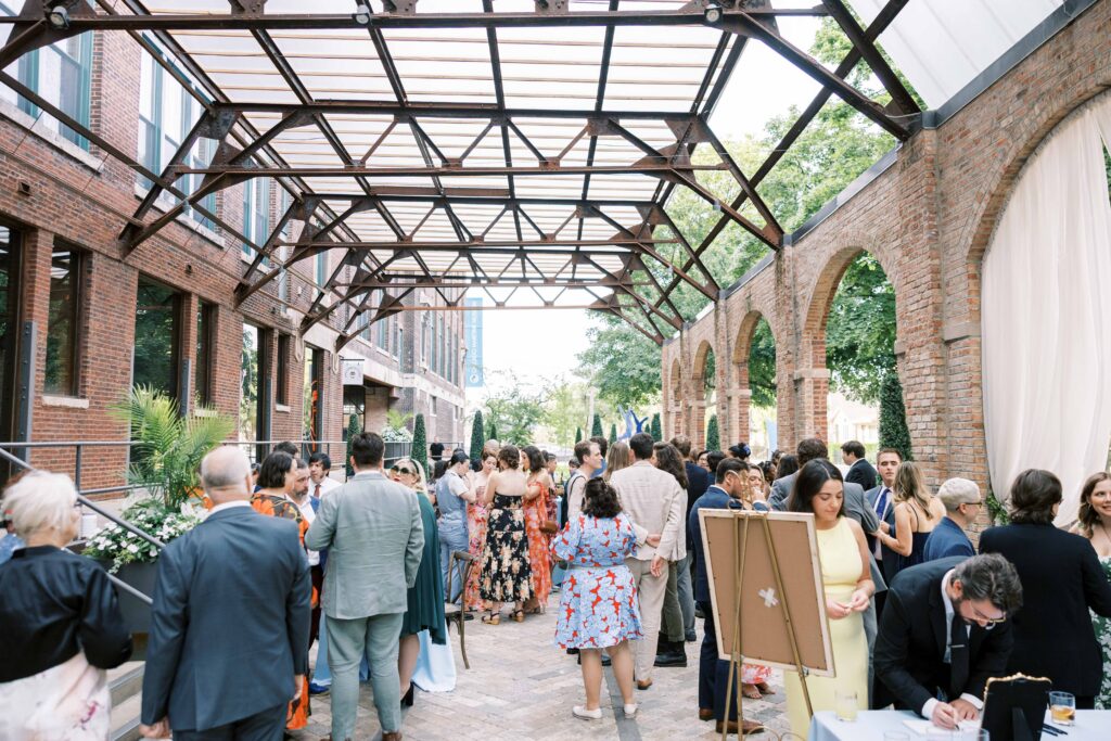 Bridgeport Art Center Sculpture Garden wedding