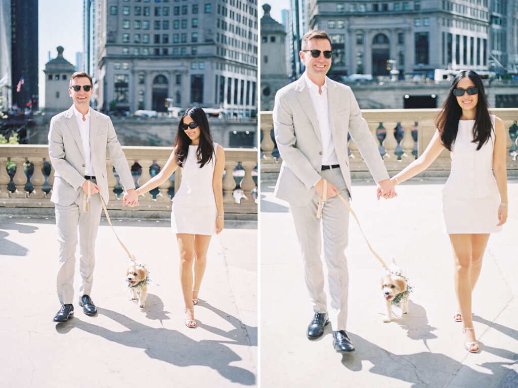 Editorial Chicago Elopement Photography at the Wrigley Building by Danielle Heinson Photography