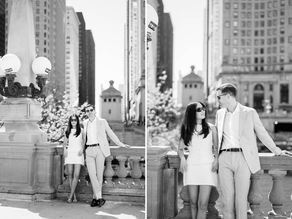 Editorial Chicago Elopement Photography at the Wrigley Building by Danielle Heinson Photography