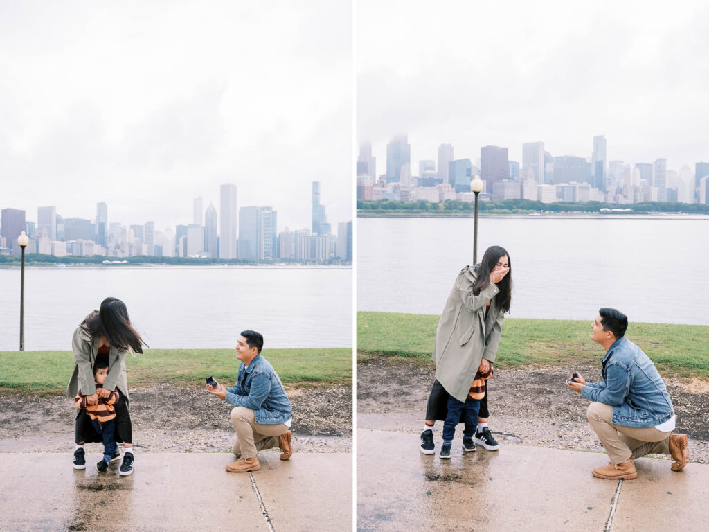 surprise proposal on vacation