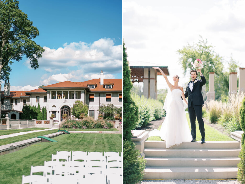 fashion-forward Armour House wedding