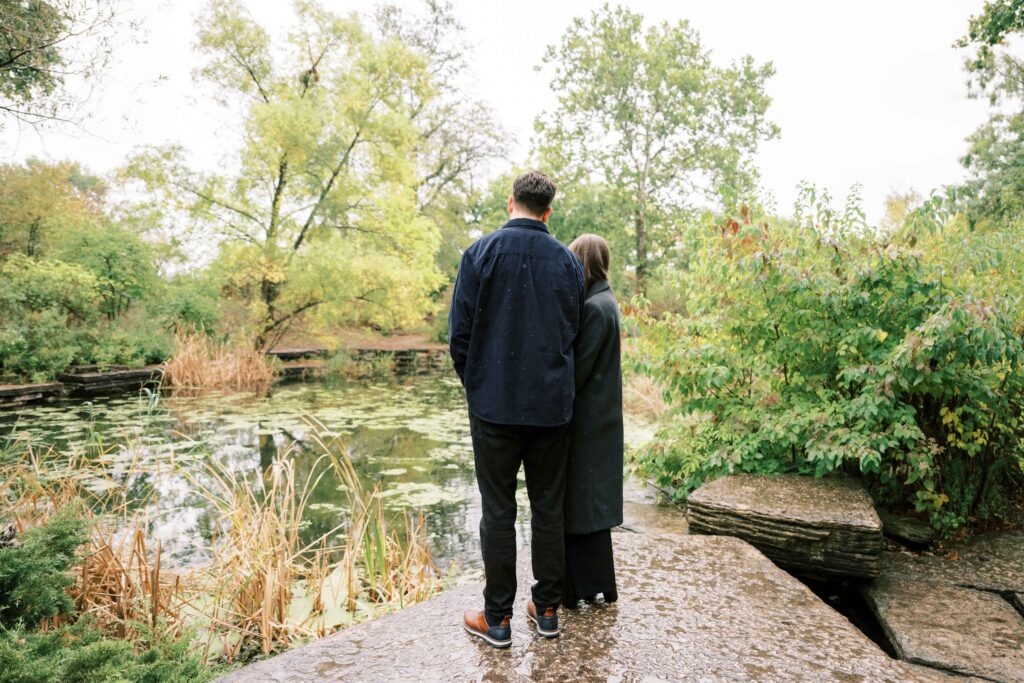 Alfred Caldwell Lily Pool Proposal in Lincoln Park, Photographed by Danielle Heinson Photography