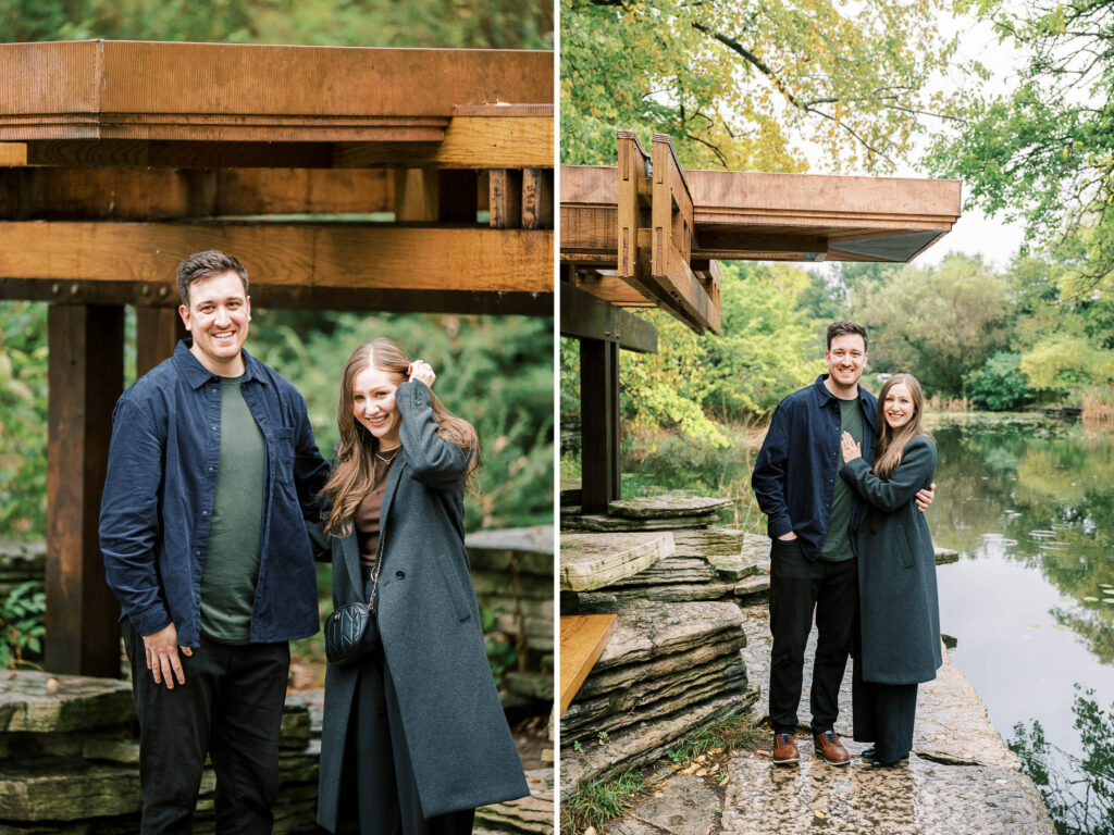 Alfred Caldwell Lily Pool Proposal in Lincoln Park, Photographed by Danielle Heinson Photography