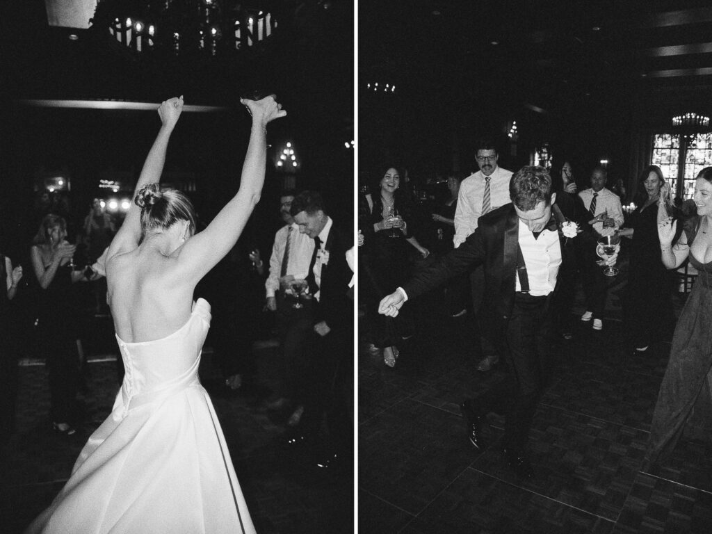 wedding reception portraits at the InterContinental Chicago Magnificent Mile