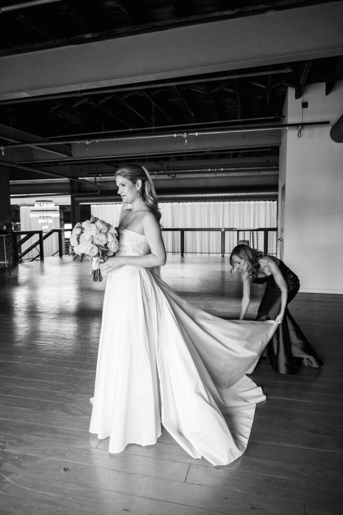 mother daughter wedding day getting ready photos at The Fairlie, Chicago