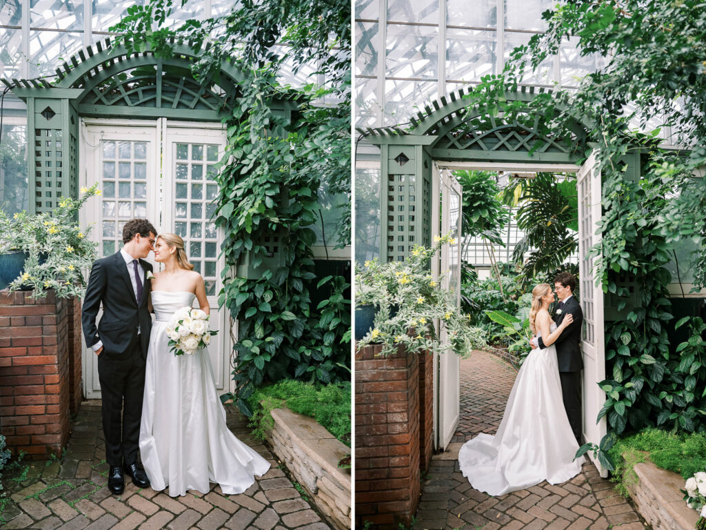 wedding portraits at The Garfield Conservatory